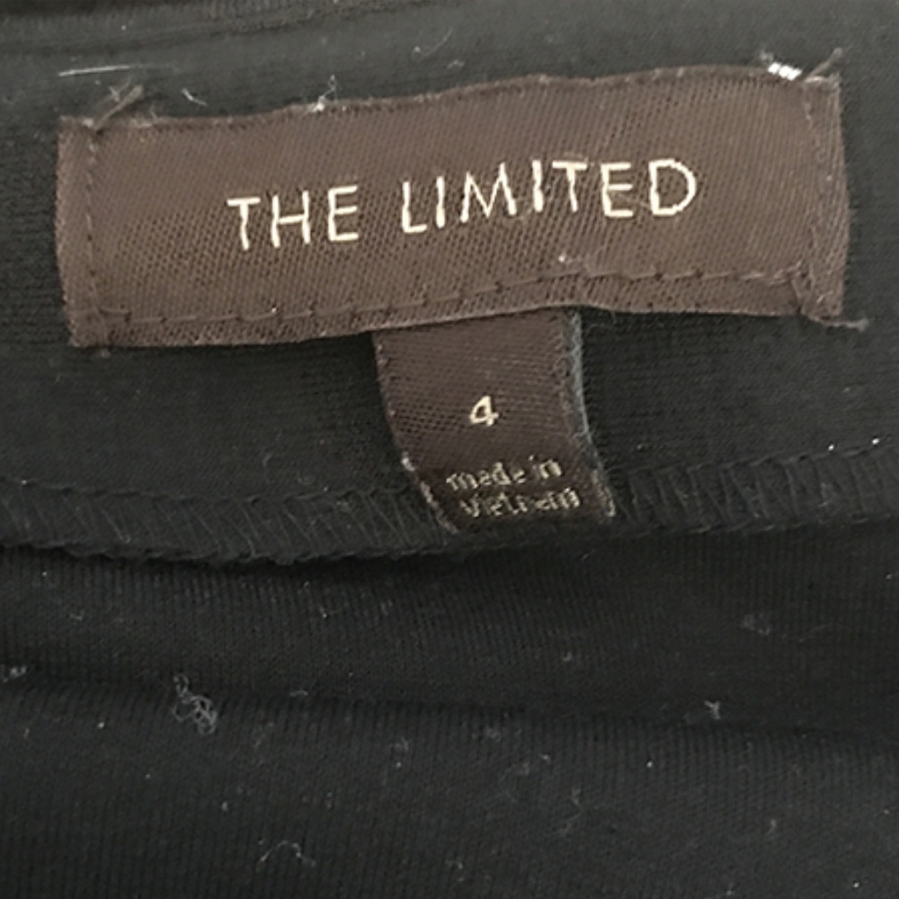 The Limited Career Flare Hem Layer Black Skirt 4 - Picture 7 of 7